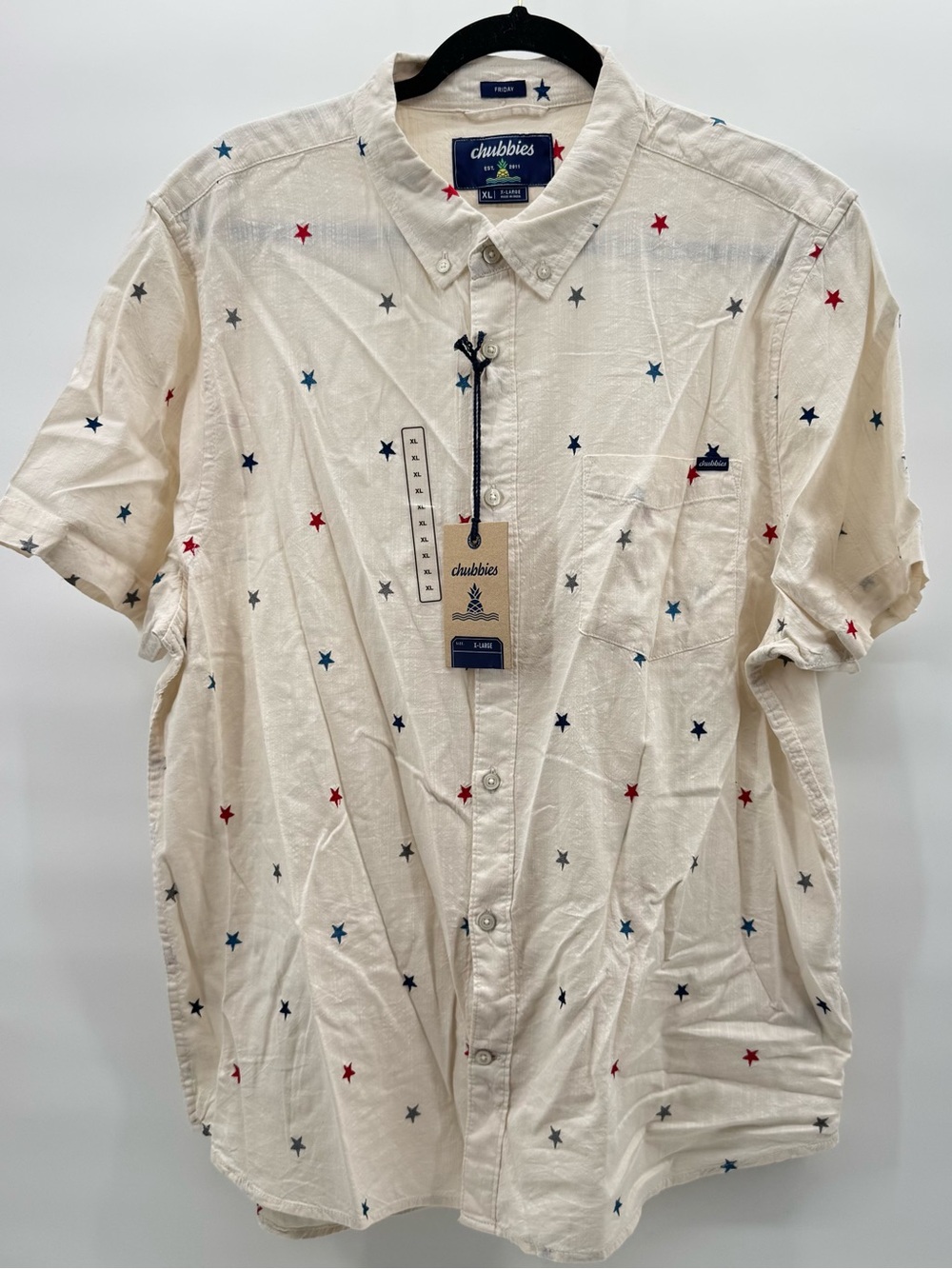 NWT Chubbies Men's The All Stars No Stripes (Resort Weave
Friday Shirt) Sz XL - Picture 3 of 10
